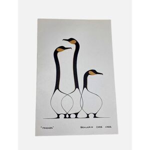 “Friends” Art Card Print by Benjamin Chee Chee Canada Intuit Art Geese 6x9